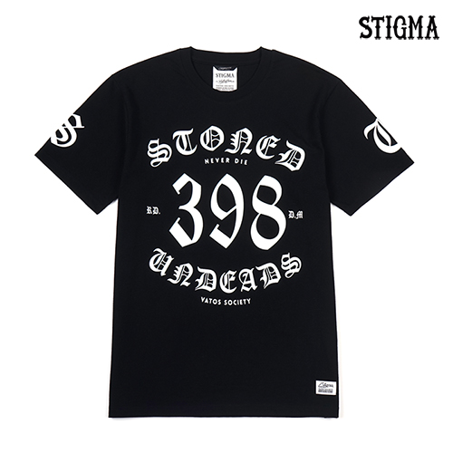 STIGMA스티그마_398 T-SHIRTS BLACK