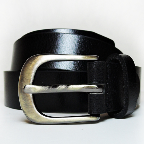 OLD SCHOOL T.VINTAGE CO.올드스쿨_(UNISEX) Basic Real Leather Belt (Black)