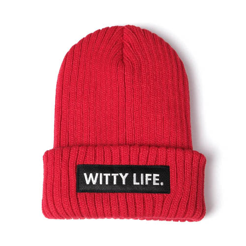 WITINART위티나트_WITTY LIFE BEANIE(red)